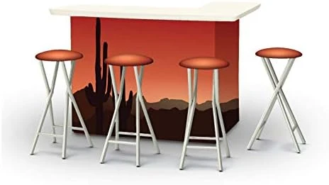 Best Of Times 2002W1341 US Marines Portable Bar & Matching Bar Stools, One Size, Red 7 Best Of Times 2002W1341 US Marines Portable Bar & Matching Bar Stools, One Size, Red - Image 7