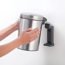 Brabantia NewIcon Wall Mounted Bin, Platinum, 3 Litre 16 Brabantia NewIcon Wall Mounted Bin, Platinum, 3 Litre -Songmics Furniture Shop 413w0fOPiQL