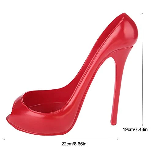 AUNMAS High Heel Wine Rack, Stylish Decorative High Heel Shoe Style Wine Bottle Holder Countertop Storage Stand For Wedding Party Home Decor (Red) 2 AUNMAS High Heel Wine Rack, Stylish Decorative High Heel Shoe Style Wine Bottle Holder Countertop Storage Stand For Wedding Party Home Decor (Red) - Image 2