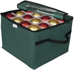 ProPik Christmas Ornament Storage Box, Organizer Holds Up To 48 Xmas Balls With 3 Separate Removable Trays, Container Has Dividers To Organize Holiday Tree Ornaments (Red) 18 ProPik Christmas Ornament Storage Box, Organizer Holds Up To 48 Xmas Balls With 3 Separate Removable Trays, Container Has Dividers To Organize Holiday Tree Ornaments (Red) -Songmics Furniture Shop 414C2U9fedL. AC