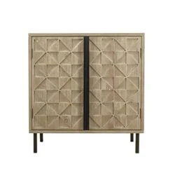 Kitchen Pantry Storage Cabinet, Retro Farmhouse Sideboard Buffet Cabinet With Shelf, Barn Door Coffee Bar Cabinet For Kitchen, Dining Room, Entryway, Hall,Natural 2