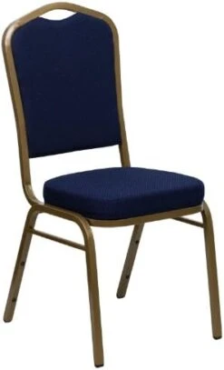 Flash Furniture HERCULES Series Crown Back Stacking Banquet Chair In Black Vinyl - Gold Vein Frame -Songmics Furniture Shop 414OEAzOnPL. AC