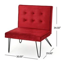 Christopher Knight Home Darrow Velvet Modern Armless Chair, Berry -Songmics Furniture Shop 414WIuPw2jL