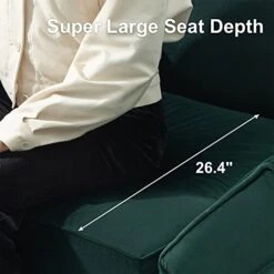 Belffin Modular Large Sectional Sofa With Storage Seat Oversized U Shaped Couch With Reversible Chaise Modular Sofa Set With Ottoman Velvet Green -Songmics Furniture Shop 414XKT0fbVL