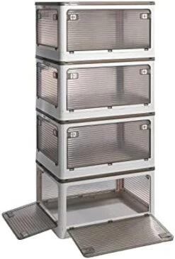 SummerRay Folding Storage Bins With Wheels Stackable Plastic Closet White 18Gal 2pcs 27 SummerRay Folding Storage Bins With Wheels Stackable Plastic Closet White 18Gal 2pcs -Songmics Furniture Shop 414YRSLUQTL. AC 1