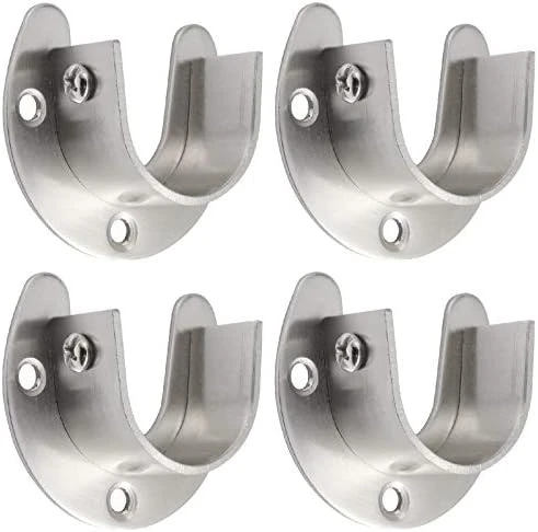 Creatyi Heavy Duty Stainless Steel Closet Rod Brackets Closet Shower Rod Bracket Closet Rod Holders Closet Pole Sockets Closet Rod Supports For 1 1/4 Inch Rod (8 PCS, Silver) 7 Creatyi Heavy Duty Stainless Steel Closet Rod Brackets Closet Shower Rod Bracket Closet Rod Holders Closet Pole Sockets Closet Rod Supports For 1 1/4 Inch Rod (8 PCS, Silver) - Image 7