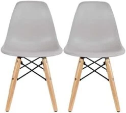 2xhome Set Of 2 Kids Size Plastic Toddler Chairs With Natural Wooden Dowel Legs, Yellow -Songmics Furniture Shop 414t2QIDalL. AC