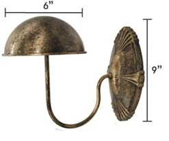 Owlgift Decorative Bronze Metal Vintage Style Wall Mounted Entryway Hat/Cap/Wig Hanger Display Rack - Set Of 2 7 Owlgift Decorative Bronze Metal Vintage Style Wall Mounted Entryway Hat/Cap/Wig Hanger Display Rack - Set Of 2 -Songmics Furniture Shop 414v7EYXQ2L