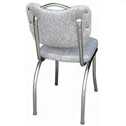 Richardson Seating Handle Back Chrome Diner Chair With 2" Box Seat, Cracked Ice Gray -Songmics Furniture Shop 414vBTpb2tL
