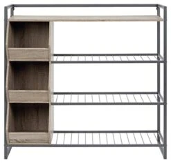Signature Design By Ashley Maccanet Shoe Rack With Storage Cubbies, Brown 13 Signature Design By Ashley Maccanet Shoe Rack With Storage Cubbies, Brown -Songmics Furniture Shop 4151RG8mYSL