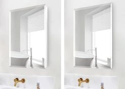 HESONTH FOMAYKO Bathroom Medicine Cabinet, Rectangular Beveled Frameless Mirror Cabinet,16×26 Inch Wall Mounted Cabinet For Bathroom Toilet Kitchen,Recess Or Surface Mount Installation 18 HESONTH FOMAYKO Bathroom Medicine Cabinet, Rectangular Beveled Frameless Mirror Cabinet,16×26 Inch Wall Mounted Cabinet For Bathroom Toilet Kitchen,Recess Or Surface Mount Installation -Songmics Furniture Shop 4156EL3dpNL