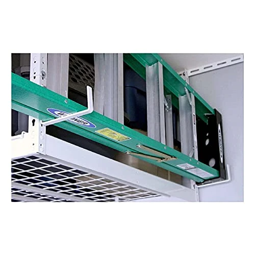 SafeRacks Deluxe Accessory Hook Package For Garage Storage - Heavy Duty Steel Utility Hangers For Wall Mount - Organize Tools, Ladders, Bikes - Hook Accessory For Ceiling And Wall Shelving - White 2 SafeRacks Deluxe Accessory Hook Package For Garage Storage - Heavy Duty Steel Utility Hangers For Wall Mount - Organize Tools, Ladders, Bikes - Hook Accessory For Ceiling And Wall Shelving - White - Image 2