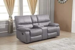 Betsy Furniture Microfiber Reclining Sofa Couch Set Living Room Set 8007 (Grey, Sofa+Loveseat) -Songmics Furniture Shop 415FDRmJKWL