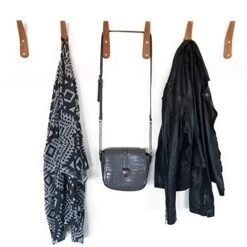 Coat Rack Hooks UMZi Wall Mounted Handmade Beech Wood Hook (Pack Of 2)Modern Wooden Hat Rack Entryway Organizer Bathroom Hanger Rustic Towel Hangers Home And Kitchen Use Pegs(Pack Of 2)(Natural Beech) -Songmics Furniture Shop 415GMESv0aL