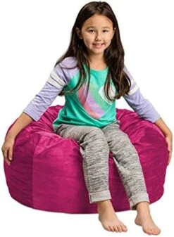 Sofa Sack - Plush, Ultra Soft Kids Bean Bag Chair - Memory Foam Bean Bag Chair With Microsuede Cover - Stuffed Foam Filled Furniture And Accessories For Kids Room - 2' Royal Blue -Songmics Furniture Shop 415JnBfamL. AC