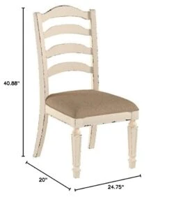 Signature Design By Ashley Realyn Dining Room Upholstered Chair 2 Count, Antique White 9 Signature Design By Ashley Realyn Dining Room Upholstered Chair 2 Count, Antique White -Songmics Furniture Shop 415UFKcAuWL