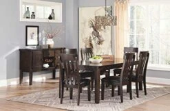 Signature Design By Ashley Haddigan Traditional Rectangular Dining Extension Table, Seats Up To 8, Dark Brown -Songmics Furniture Shop 415dCzt5YNL