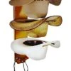 BB Ranch Unisex Ranch&Reg; Rolled Oak 3 Tiered Cowboy Hat Rack Light Brown One Size