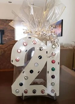 Mini Liquor Bottle Display Shelf For 21st Birthday Decorations For Her Or Him | Available In Three Colors | Made In USA | 21 Black 13 Mini Liquor Bottle Display Shelf For 21st Birthday Decorations For Her Or Him | Available In Three Colors | Made In USA | 21 Black -Songmics Furniture Shop 415hFw9TmhL