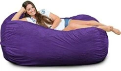 ULTIMATE SACK Lounger Bean Bag Chair: Giant Foam-Filled Furniture - Machine Washable Covers, Double Stitched Seams, Durable Inner Liner, And 100% Virgin Foam. Corner Chair. (Pink, Fur) -Songmics Furniture Shop 415oV3tnNZL. AC