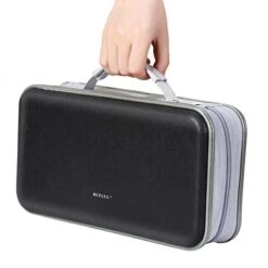 CD DVD Wallet, Wismart 96 Capacity Heavy Duty Sturdy DVD Storage Hard Shell CD Disk Holder DVD Case VCD Wallets Blu-ray Media Case Storage Holder Organizer Wallet,96 Capacity (Black) -Songmics Furniture Shop 415z1SGC8pL