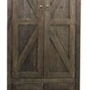 American Heartland MFG. Rustic Double Door Pantry, Rustic Driftwood