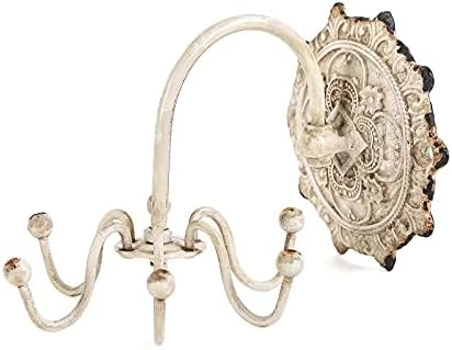 NIKKY HOME Wall Mounted Hooks Jewelry Organizer Rustic Hanging Vintage Decorative Shabby Chic Jewelry Storage Display Hanger For Necklace, Earrings, Rings, Belt, Hat, Gift For Women Girl Lady, Green 7 NIKKY HOME Wall Mounted Hooks Jewelry Organizer Rustic Hanging Vintage Decorative Shabby Chic Jewelry Storage Display Hanger For Necklace, Earrings, Rings, Belt, Hat, Gift For Women Girl Lady, Green - Image 7