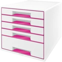 Leitz WOW Cube Storage Box With Drawers 4 Schubladen Metallic Ice Blue -Songmics Furniture Shop 4166cAPL7NL. AC