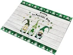 Factory Customized Green Tartan Ribbon Wired Gift Design Ribbon St. Patricks Day Ribbon Placement Mats For Dining Table Round (P, A) -Songmics Furniture Shop 416BY7coMZL. AC