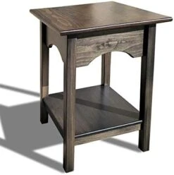Peaceful Classics 2-Tier Side Table - Living Room Tables, Living Room Furniture, End Table And Night Stands For Bedside, Bedroom Side Table, Small End Tables With Shelf For Storage And Décor, (Mocha) -Songmics Furniture Shop 416u0YQwE L. AC