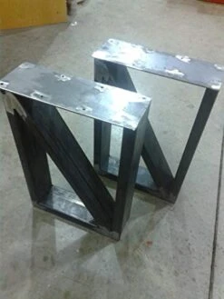 Metal Table Legs, Rectangular Cross Brace Style - Any Size And Color -Songmics Furniture Shop 4170woc2NNL