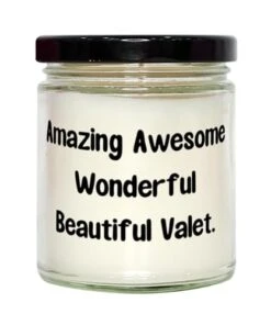 GENERIC Perfect Valet Gifts, Amazing Awesome Wonderful Beautiful Valet, Joke Birthday Scent Candle Gifts For Men Women From Team Leader, Valet Birthday Present, Gift For Valet On Birthday, Birthday Gift Ideas