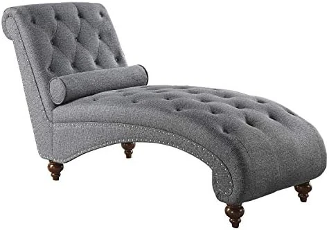 Lexicon Lambart Chaise Lounge, Brown (Bronze Nailheads) 10 Lexicon Lambart Chaise Lounge, Brown (Bronze Nailheads) - Image 10