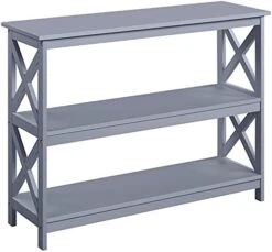 Topeakmart 42 Inch Long Console Sofa Table X Design Narrow Entryway Hallway Table W/ 3 Storage Shelves For Living Room, White 18 Topeakmart 42 Inch Long Console Sofa Table X Design Narrow Entryway Hallway Table W/ 3 Storage Shelves For Living Room, White -Songmics Furniture Shop 417gGjHdhUL. AC
