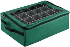 Tiny Tim Totes | Premium | 48 Christmas Ornament Organizer Storage Box | Green -Songmics Furniture Shop 417sPaJAPUL. AC