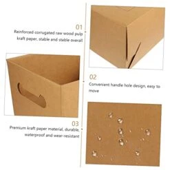 Operitacx 5pcs Box Filing Box Decorative Stash Box Book Storage Box Toy Organizer Bins Paper Sundries Box Magazine Storage Box Wood Magazine Box Sundries Organizing Box Book Kraft Box Desk 17 Operitacx 5pcs Box Filing Box Decorative Stash Box Book Storage Box Toy Organizer Bins Paper Sundries Box Magazine Storage Box Wood Magazine Box Sundries Organizing Box Book Kraft Box Desk -Songmics Furniture Shop 417xSJuXIZL