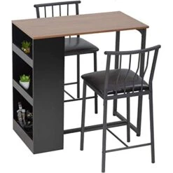 FDW Dining Table Set Kitchen Table And Chairs Dining Room Table Set For Small SpacesDining Table For 2 Modern Home Furniture Rectangular