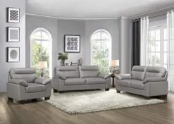 Homelegance 3-Piece Fabric Sofa Set, Dark Gray -Songmics Furniture Shop 418121Ov0TL. AC