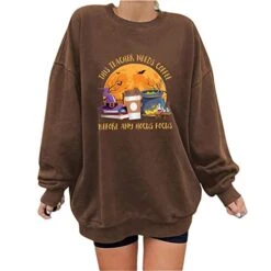 Pullover Sweaters For Women Long Sleeve,Casual Crew Neck Fashion Funny Print Loose Sports Top Sweatshirt