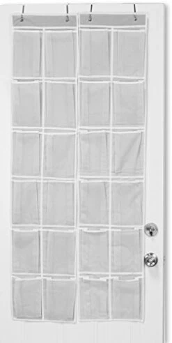 Simple Houseware 24 Pockets - 2PK 12 Large Pockets Over Door Hanging Shoe Organizer, Grey 10 Simple Houseware 24 Pockets - 2PK 12 Large Pockets Over Door Hanging Shoe Organizer, Grey -Songmics Furniture Shop 4185fTyi1jL