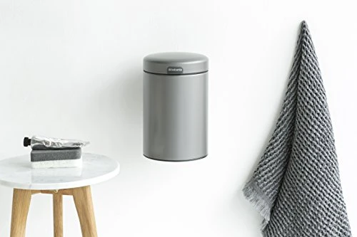 Brabantia NewIcon Wall Mounted Bin, Platinum, 3 Litre 5 Brabantia NewIcon Wall Mounted Bin, Platinum, 3 Litre - Image 5