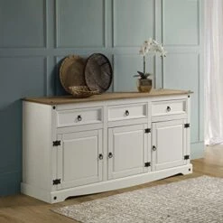 Wood Buffet Sideboard Corona Snow | Furniture Dash, White -Songmics Furniture Shop 418J8pmQStL