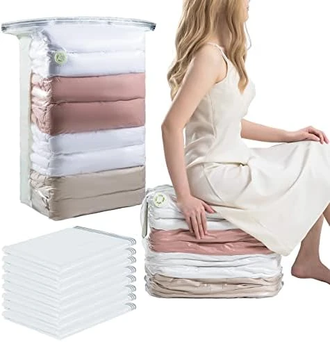 TAILINK 6 Pack Vacuum Storage Bags Space Saver Cube Vacuum Sealer Bags Large (3 Medium, 3 Large) Save 80% Space Vacuum Bags For Comforters Blanket Clothes Bedding Space Bags Vacuum Storage Bags 10 TAILINK 6 Pack Vacuum Storage Bags Space Saver Cube Vacuum Sealer Bags Large (3 Medium, 3 Large) Save 80% Space Vacuum Bags For Comforters Blanket Clothes Bedding Space Bags Vacuum Storage Bags - Image 10