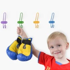 Tibres - Kids Wall Coat Hooks For Girls And Boys For Jackets Clothes Backpacks Robes And Towels - Children Colorful Wall Mounted Hanger Hooks Rack For Use In Nursery Bedroom And Bathroom - Set Of 5 -Songmics Furniture Shop 418WprKVB0L