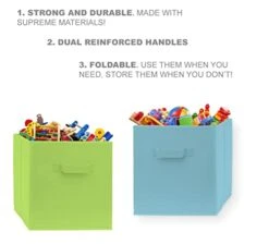 Cube Storage Bins - Fun Colored 11 Inch Storage Cubes (9 Pack) | Fabric Cubby Basket For Home, Kids Room & Nursery | Dual Handles, Foldable | Cube Organizer Storage Bin 9 Cube Storage Bins - Fun Colored 11 Inch Storage Cubes (9 Pack) | Fabric Cubby Basket For Home, Kids Room & Nursery | Dual Handles, Foldable | Cube Organizer Storage Bin -Songmics Furniture Shop 418jfH46cWL