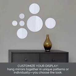 Elements Round Wall-Mount Mirror, Set Of 7, Assorted Sizes - 5046370 -Songmics Furniture Shop 418mclGm3vL