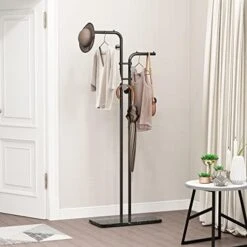Metal Coat Rack Freestanding With Natural Marble Base, Entryway Coats Hanger Stand With 3 Hooks, Home Hotel Hall Tree-Gold 19 Metal Coat Rack Freestanding With Natural Marble Base, Entryway Coats Hanger Stand With 3 Hooks, Home Hotel Hall Tree-Gold -Songmics Furniture Shop 418t7vRc1SL. AC