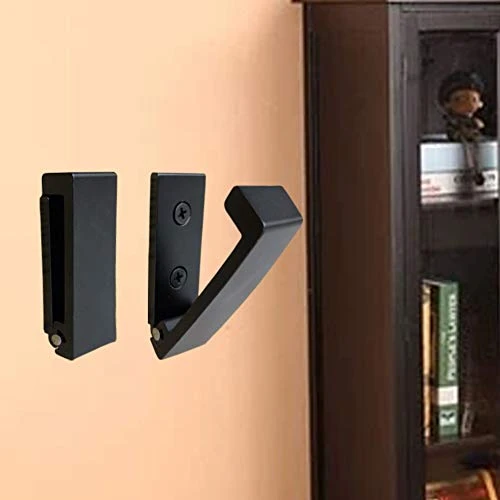 Folding Coat Hooks, 5Pcs Wall Hooks For Hanging Coat Towel Hooks Hardware Heavy Duty Aluminum Alloy Headphone Holder Hooks No Rust Wall Mounted With Screws For Hat, Bags, Fitness Equipment (Black) 2 Folding Coat Hooks, 5Pcs Wall Hooks For Hanging Coat Towel Hooks Hardware Heavy Duty Aluminum Alloy Headphone Holder Hooks No Rust Wall Mounted With Screws For Hat, Bags, Fitness Equipment (Black) - Image 2