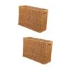 STOBOK 2 Pcs Storage Basket Utensil Tray Kids Basket Woven Tray Woven Storage Bin Woven Nesting Bin Woven Magazine Holder Book Storage Basket Sundries Organizing Basket Display Basket