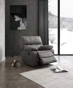 Betsy Furniture Microfiber Reclining Sofa Couch Set Living Room Set 8007 (Grey, Sofa+Loveseat) -Songmics Furniture Shop 4190b5SmppL. AC